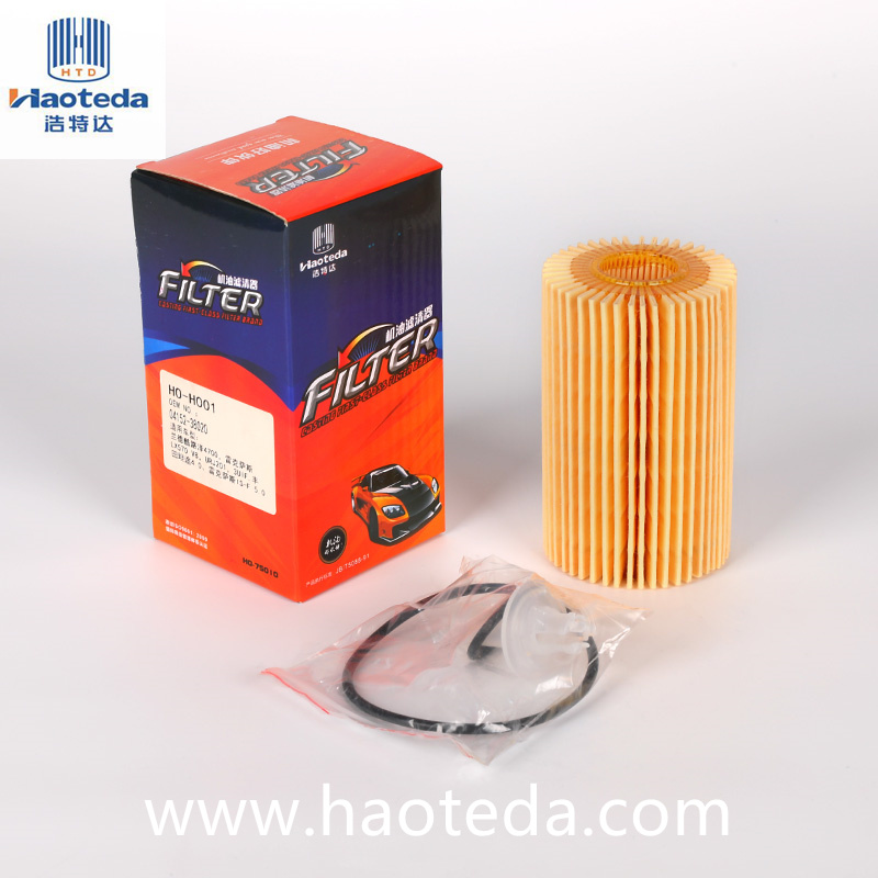 04152-38020 Filtro de óleo automotivo sintético da substituição da filtragem da Muti-pass para Toyota