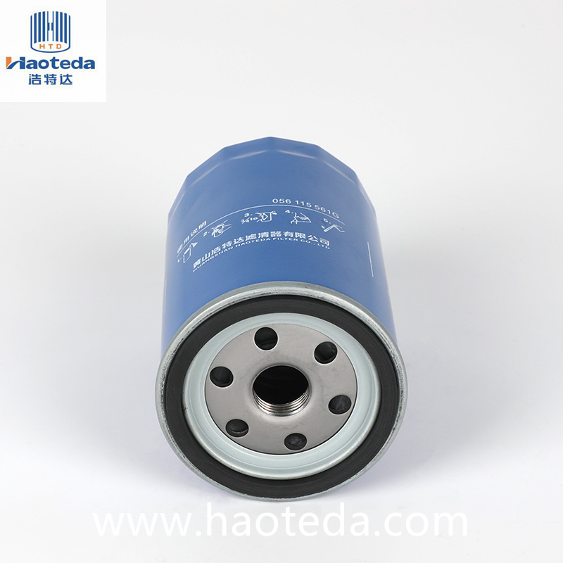 China Fabricação de peças automotivas Filtro de óleo de alto desempenho OEM 056115561G para SANTANA1.6/JETTA1.6